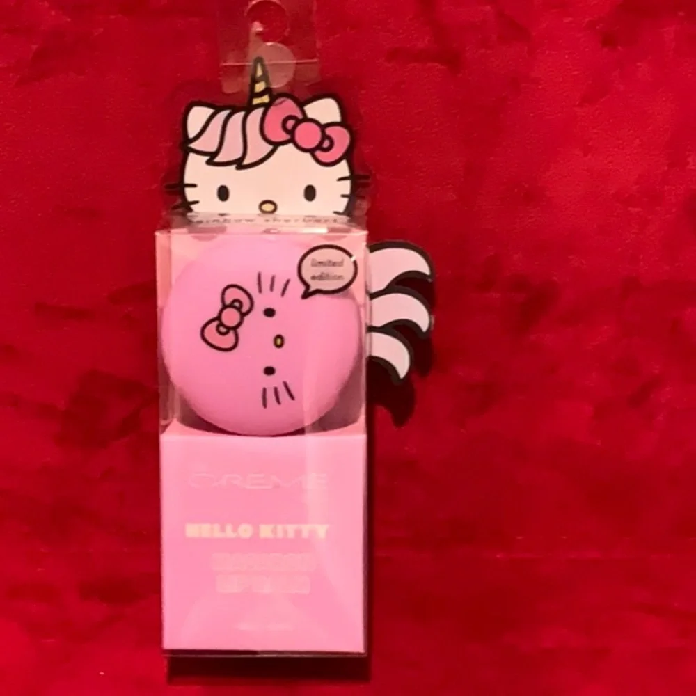 The Crème Shop x Hello Kitty rainbow sherbet Macaron Lip Balm